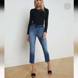 L'AGENCE Sada Laguna Cigarette Crop Jeans Size 27